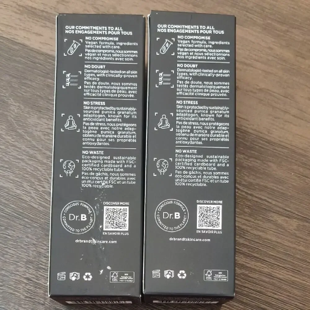 Dr. Brandt Microdermabrasion Body Exfoliator Set Of 2, 3.5 Oz Each NWT- Open Box